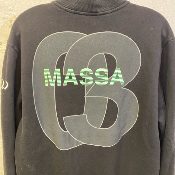 Puma Ferrari Felipe Massa Black Zip Up Sweatshirt with Official Ferrari Patch - Picture 9 of 14